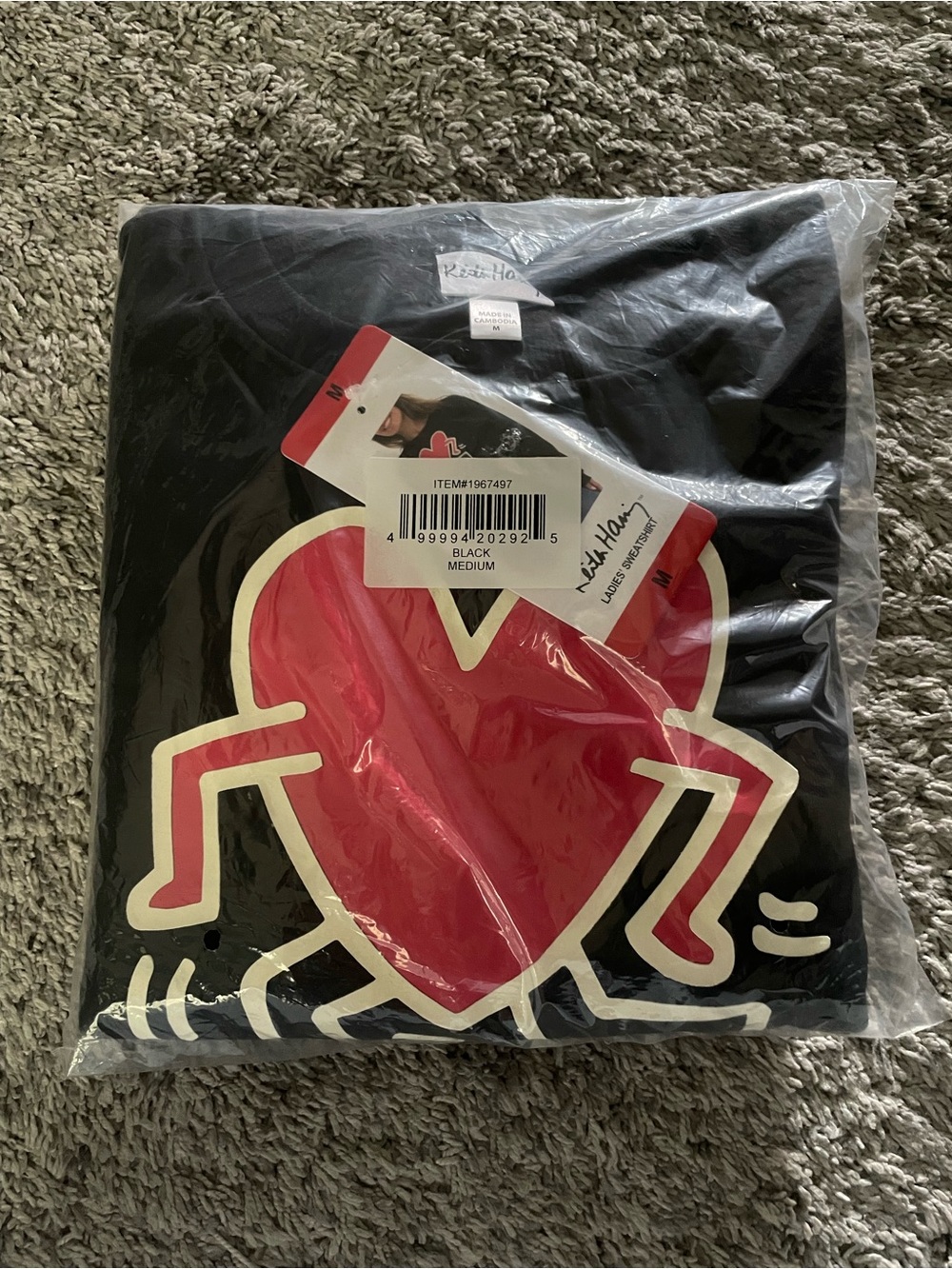 Keith Haring Heart Crewneck Sweatshirt